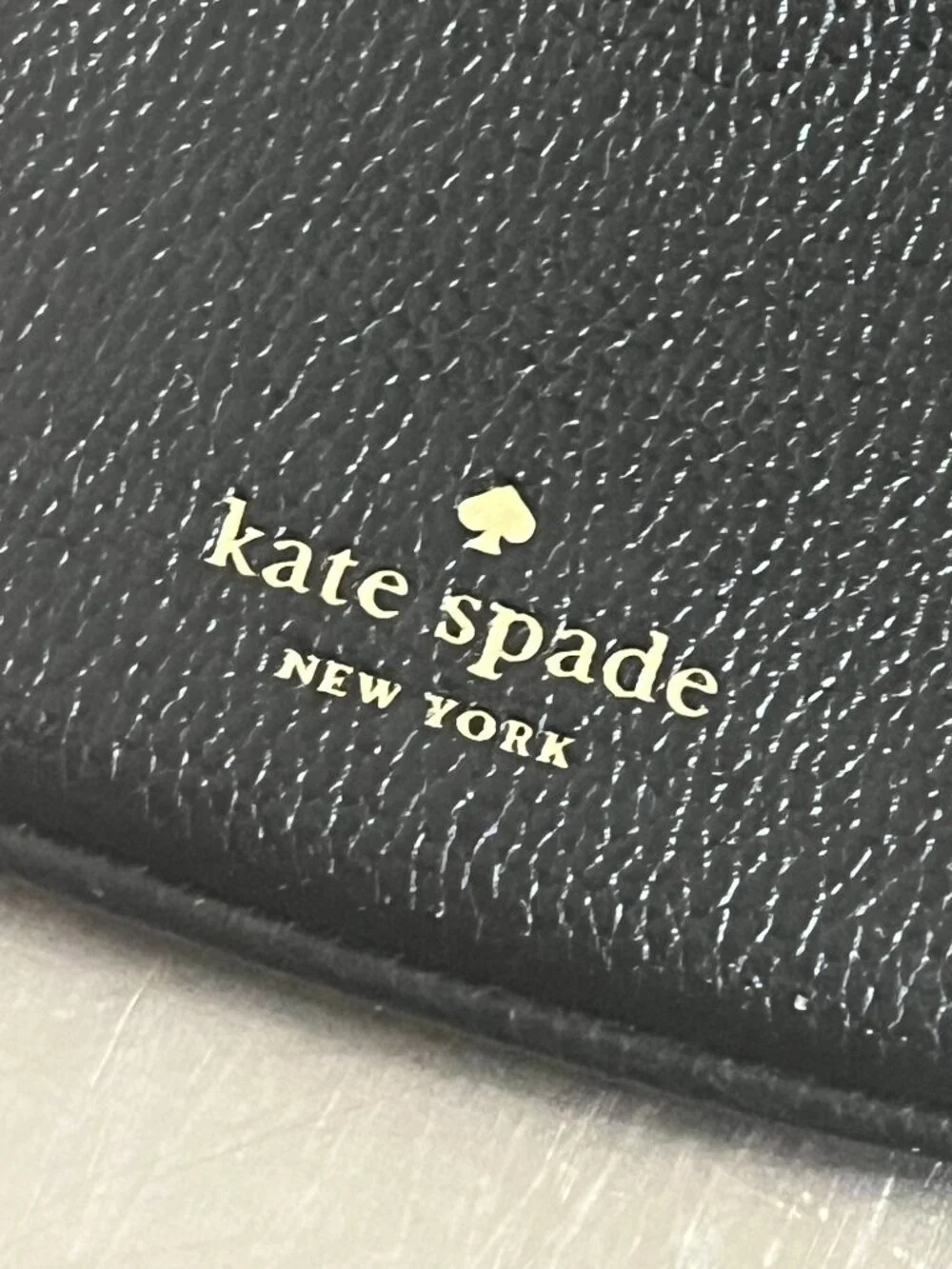 KATE SPADE black pebbled rosie north south crossbody bag